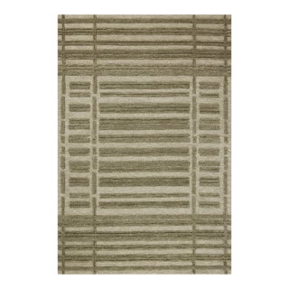 Chris Loves Julia x Loloi Bradley Sage / Olive 2'-3" x 3'-9" Accent Rug For Sale