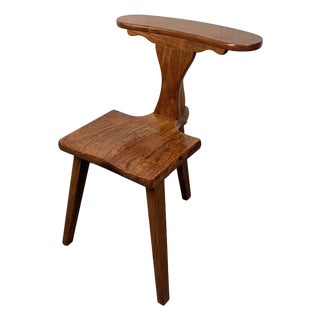 Mid 20th Century Rosewood Prayer or "Cockfighting" Chair by M. Hayat & Bros. For Sale