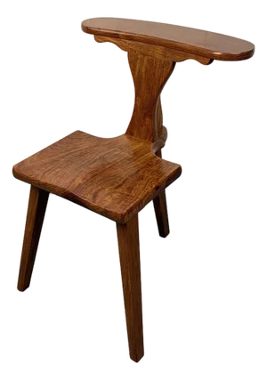 Mid 20th Century Rosewood Prayer or "Cockfighting" Chair by M. Hayat & Bros.