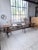Trestle Farm Table and Benches, 1950s, Set of 3 For Sale - Image 3 of 18