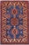 Southwestern Super Kazak Blue/Beige Wool Rug - 2'9'' X 3'8'' For Sale - Image 10 of 10