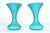 Mid 20th Century Mid Century Modern Art Deco Murano Glass Vases - a Pair For Sale - Image 5 of 5