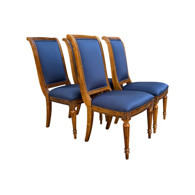 Vintage Ethan Allen Adison French Neoclassical Dining Chairs - Set of 4 For Sale - Image 10 of 18