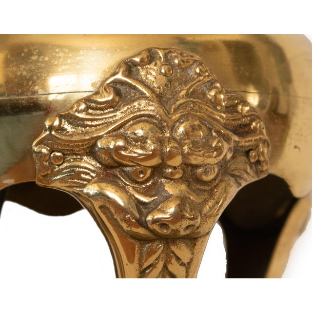 C. 1950s Very Tall Japanese Brass Table Lamps With Silk Shades - A Pair For Sale - Image 11 of 16