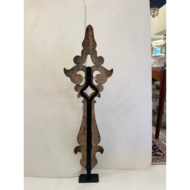 Found Object Antique Clock Hand Sculptures on Stands -Set of 3 For Sale - Image 9 of 15