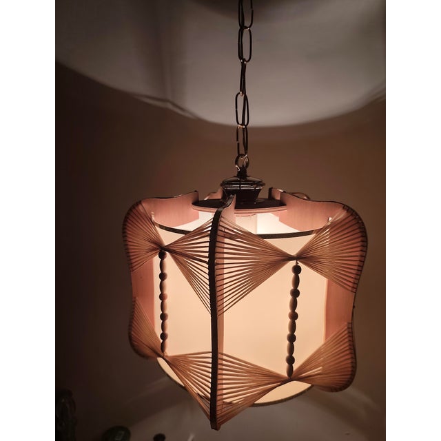 Vintage Spanish Nordic Style Hanging Lamp, 1970s For Sale - Image 10 of 14