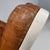 Space Age Italian Brown Leather and White Plastic Armchair by Play, 1970s For Sale - Image 11 of 18