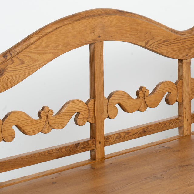 19th Century Swedish Pine Bench With Storage For Sale - Image 9 of 14