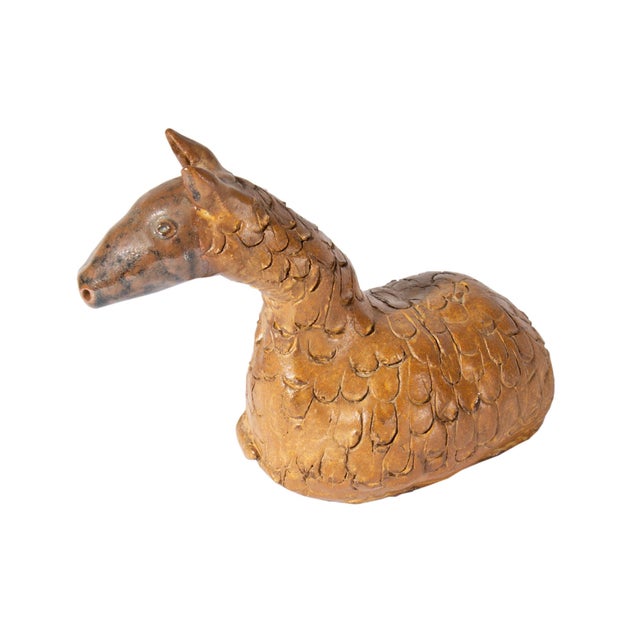 A 1970s studio pottery sculpture by the American artist Jody Knoop. This work depicts a whimsical creature composed of an...