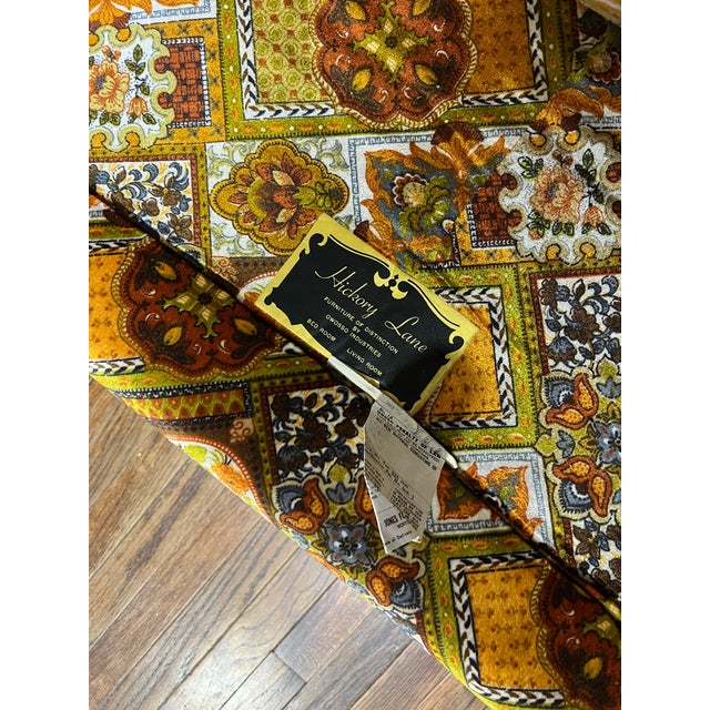 1970s Vintage 1970s Hickory Lane Sofa + Chair Set – Groovy Retro Velour (Owosso Industries) For Sale - Image 5 of 9