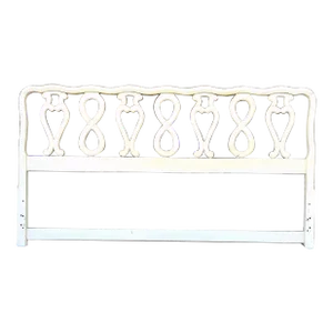 Mid 20th Century John Widdicomb Vintage French Provincial King Size Painted Headboard