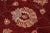 1990s Oriental Ziegler Red Beige Hand-Knotted Wool Rug - 8'0'' X 9'10'' For Sale - Image 4 of 8