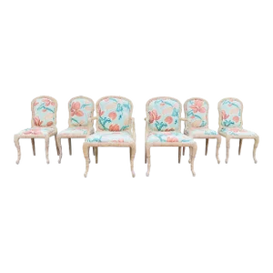 Serge Roche Style Dining Chairs-Set of 6