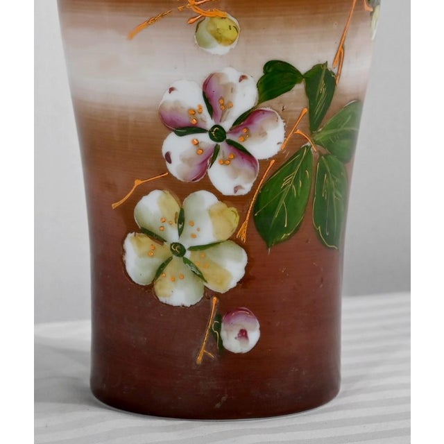 Art Nouveau Brown Porcelain Vase, 1900s For Sale - Image 11 of 18