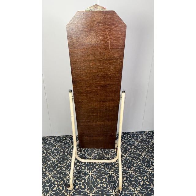 Vintage Art Deco Cheval Mirror with Industrial Function, 1930s For Sale - Image 12 of 17