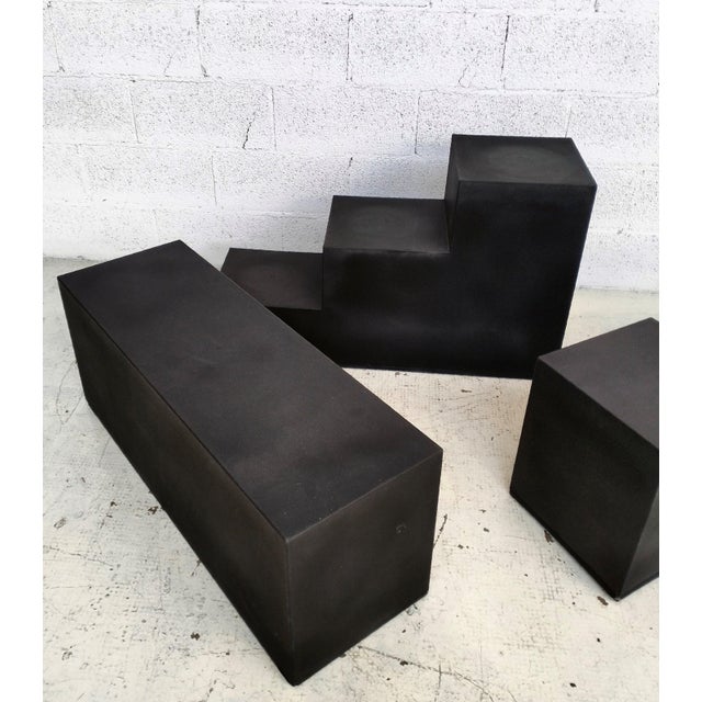 Vintage Poufs by Mario Bellini for B&B Italia, 1970s, Set of 3 For Sale - Image 4 of 15