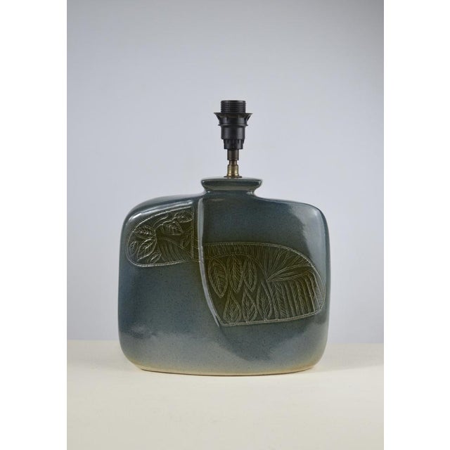 Glazed Ceramic Table Lamp by D. Protion for Vallauris, France, 1970s For Sale - Image 17 of 17