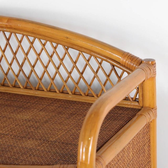 Mid-Century Modern Vintage Rattan Chest of Drawers, 1970s For Sale - Image 3 of 16