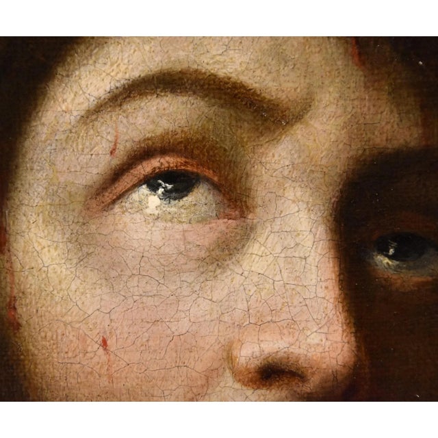 Baroque Lombard Artist, Ecce Homo, 1650, Oil on Canvas, Framed For Sale - Image 3 of 13