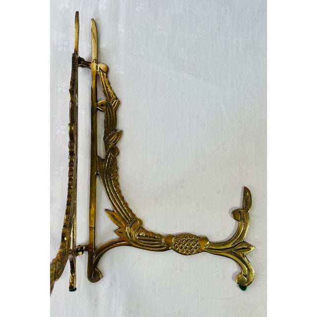 Vintage Large Brass Easel Stand For Sale - Image 11 of 12