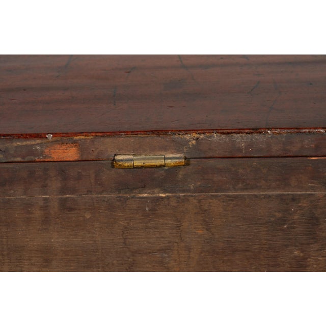 Late 18th Century Irish Georgian Mahogany Blanket Chest For Sale - Image 11 of 13