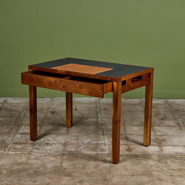 Mid-Century Modern Phillip Lloyd Powell Slate Writing Desk For Sale - Image 3 of 15