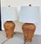 Hollywood Regency 1970s Pair of Woven Rattan and Wood Ginger Jar Lamps in the Style of Ralph Lauren For Sale - Image 3 of 13