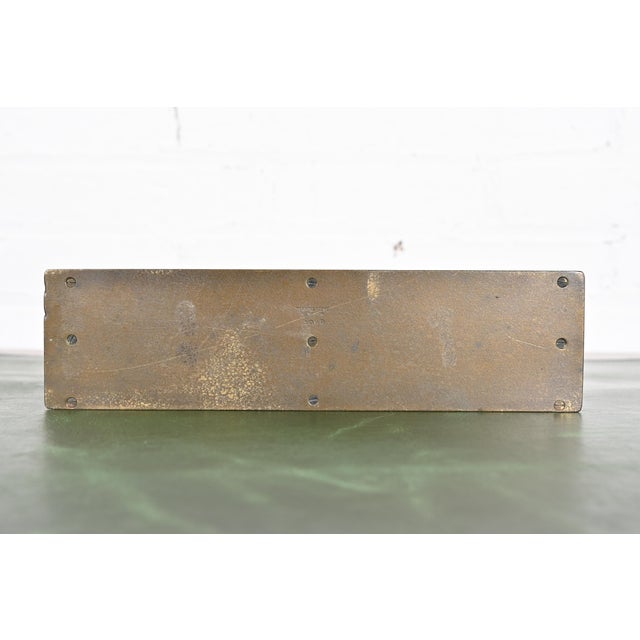 Bronze Tiffany Studios New York Zodiac Pattern Bronze Letter Rack For Sale - Image 8 of 12