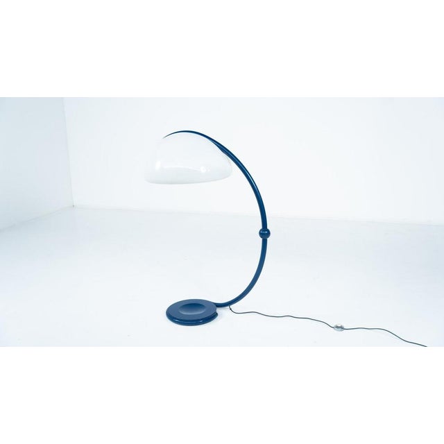 Blue Serpente Floor Lamp by Elio Martinelli for Martinelli Luce, 1960s For Sale - Image 6 of 12