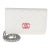 White Pink Quilted Caviar Woven CC Wallet On Chain For Sale