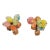 Vintage 1960s Napier "Gum Drop" Colorful Clip Earrings - 2 Pieces For Sale