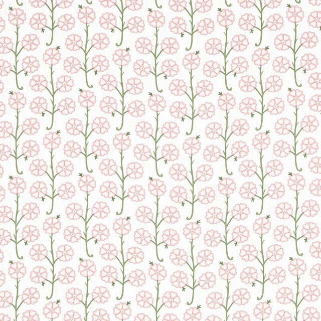 Contemporary SAMPLE - Schumacher x Neisha Crosland Gardenia Fabric In Rose For Sale - Image 3 of 4