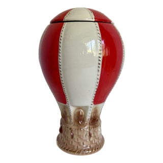 Vintage Paul Lux 1969 Ceramic Hot Air Balloon Liquor Decanter For Sale