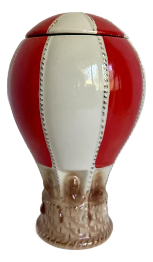 Vintage Paul Lux 1969 Ceramic Hot Air Balloon Liquor Decanter