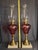 This listing is for a beautiful, authentic matching pair of late 19th-century Victorian/Bohemian kerosene stand lamps. The...