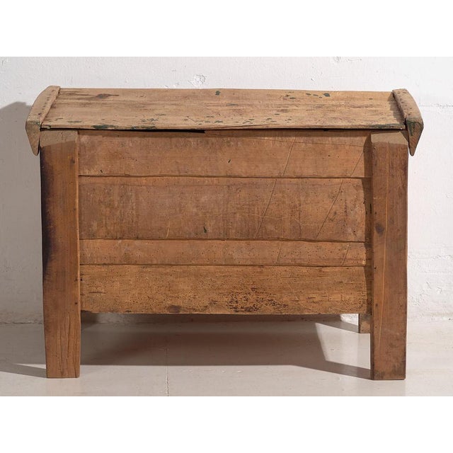 Antique Primitive Style Carved Chest, 1920s For Sale - Image 13 of 14