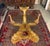 Hollywood Regency Vintage Hollywood Regency Gold Koi Fish With Round Glass Top Dining Table For Sale - Image 3 of 8