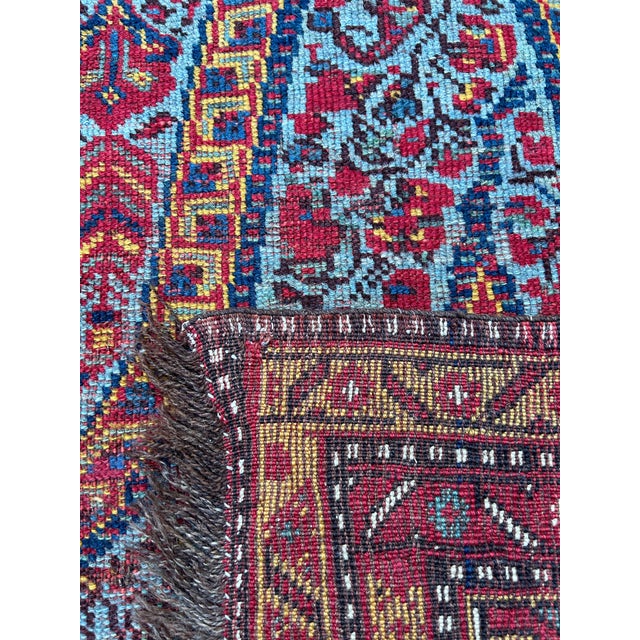 1880s Ghahgahi Paisley Wool Rug For Sale - Image 9 of 12