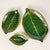 1990s Vintage Coastal Boho Chic Trompe L’Oeil Banana Leaf Earthenware Serving Dishes - Set of 3 For Sale - Image 4 of 14