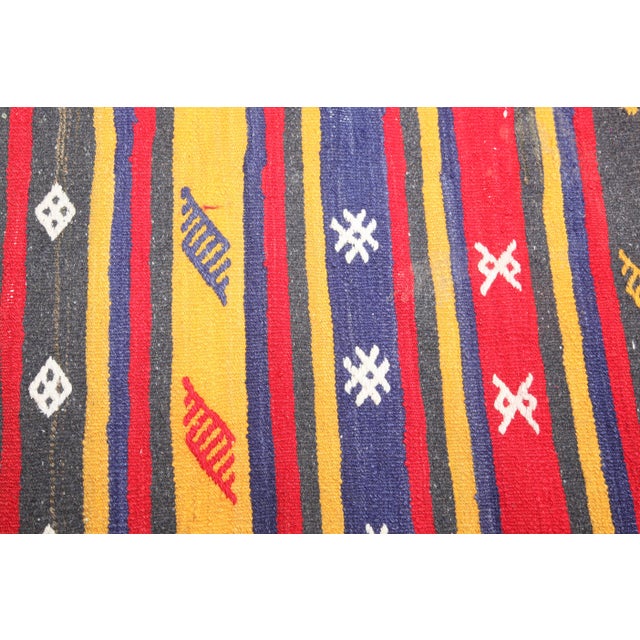 1970s Vintage Kilim Rug - 4' 2'' X 7' 7'' For Sale - Image 9 of 12