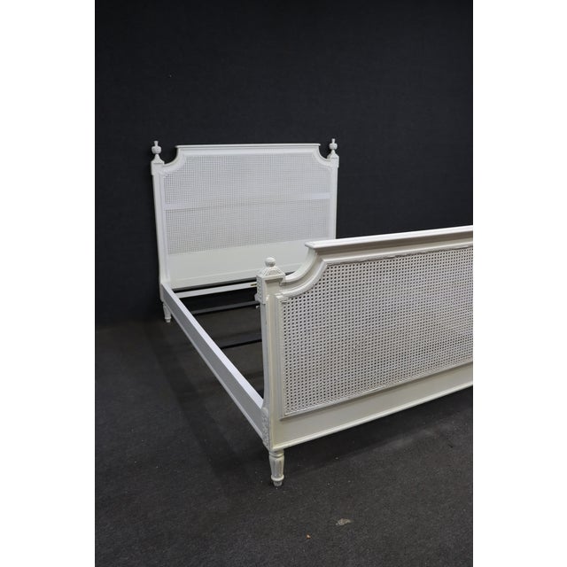 Ethan Allen Ethan Allen French Provincial Cane Queen Bed For Sale - Image 4 of 18