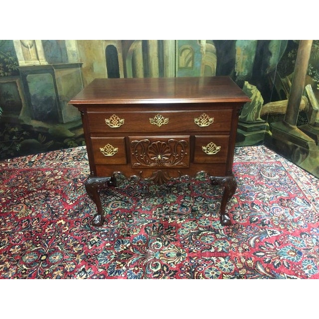 Wood Vintage Lowboy Chest, Councill Craftsmen Furniture For Sale - Image 7 of 12