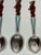 Metal Vintage Estonian Tallinn 916 Silver & Enamel Bear Spoons — Set of 8 For Sale - Image 7 of 11