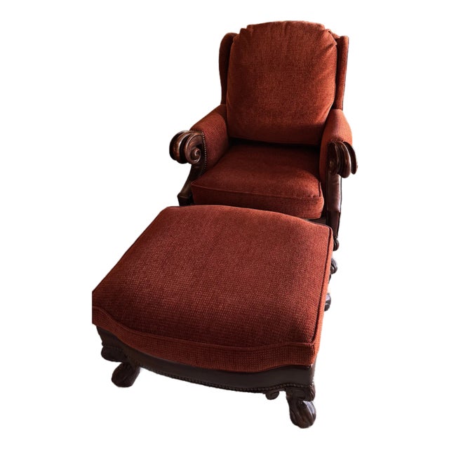 Stanford Chair and Ottoman For Sale