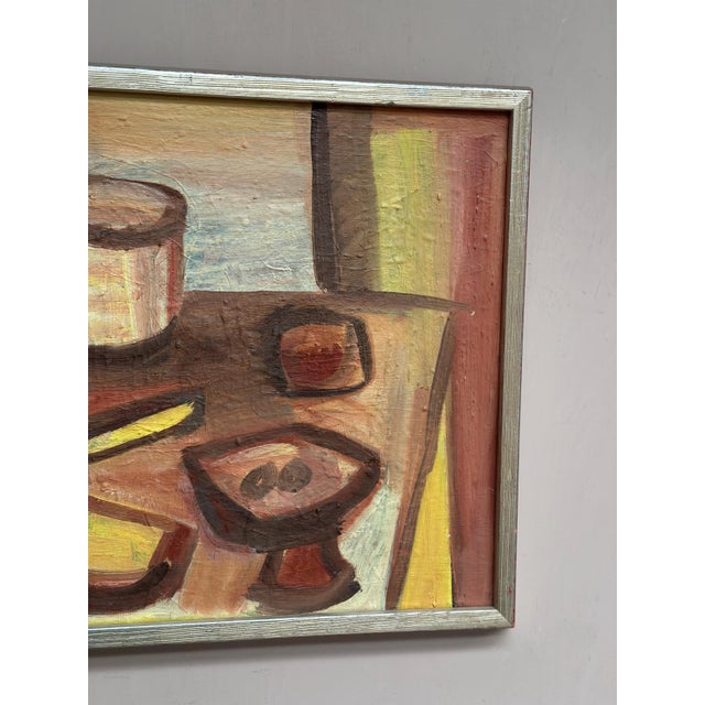 Bengt Delefors, Breakfast, 1950s, Oil on Canvas, Framed For Sale - Image 13 of 18