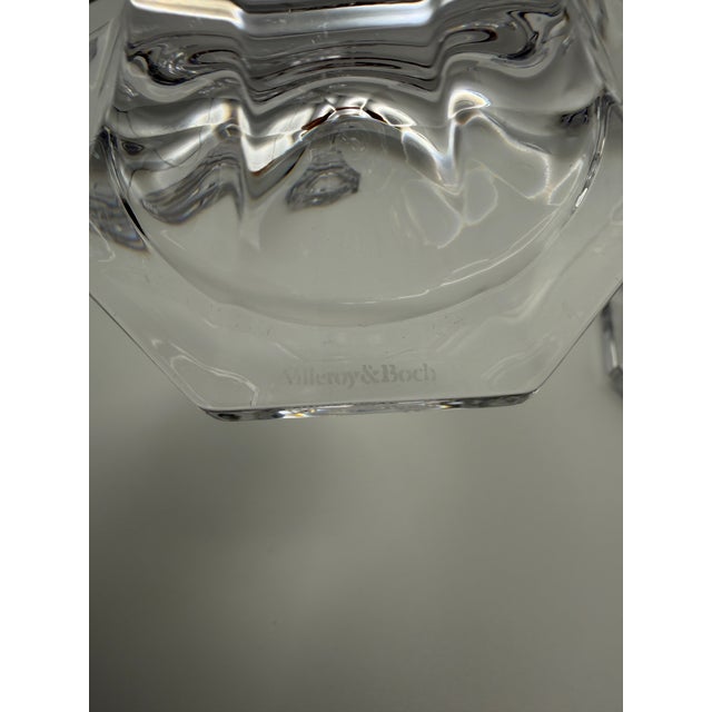 Glass Late 20th Century Villeroy & Boch Crystal Candlestick Set of Four For Sale - Image 7 of 10