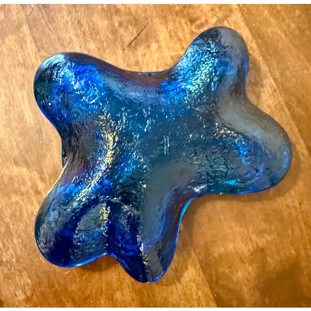 This exquisite find is a beautiful work of art for your collection. The Blenko #966 Freeform Ashtray was designed by...