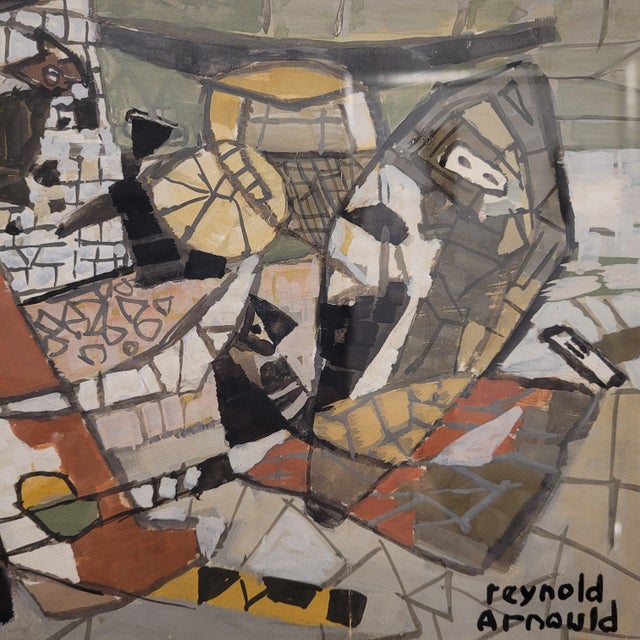 Reynold Henri Arnould, Abstract Composition, 1950s, Gouache on S/T Paper, Framed For Sale - Image 6 of 18