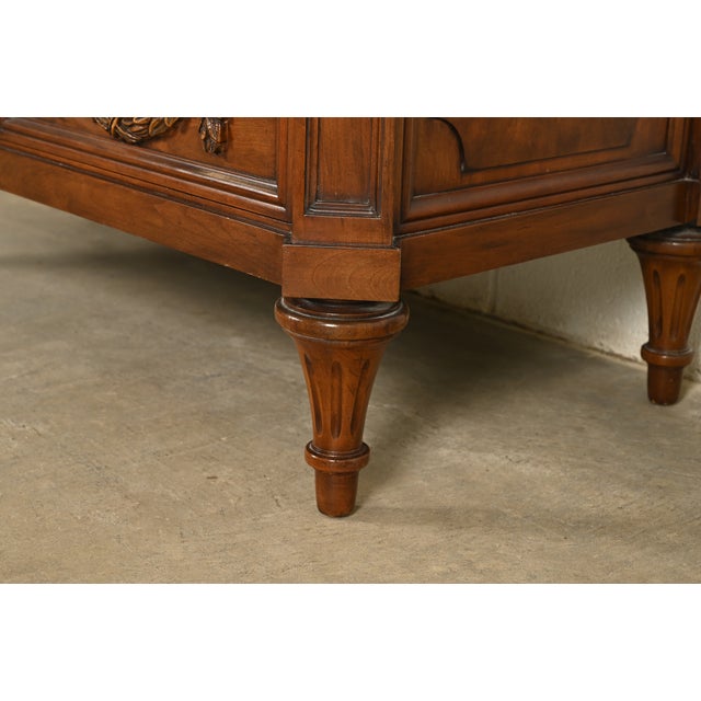 Karges French Regency Louis XVI Burled Walnut Chest of Drawers For Sale - Image 10 of 14