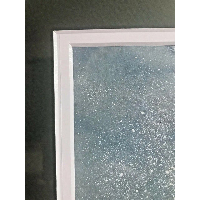 Original 1976 Carolyn H Evridge "Worked Out" Watercolor Signed Painting For Sale In Los Angeles - Image 6 of 7